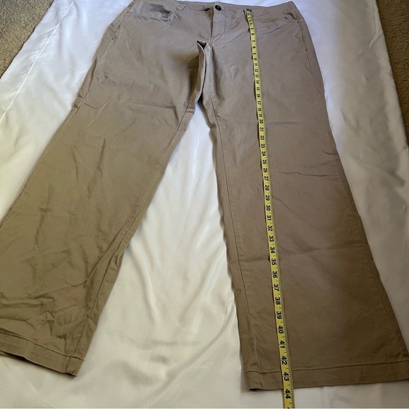 Lane Bryant Womens Pants Brown Straight Wide Leg Cotton 18 Long Career Trouser - Picture 13 of 17